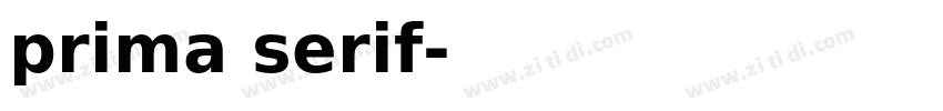 prima serif字体转换